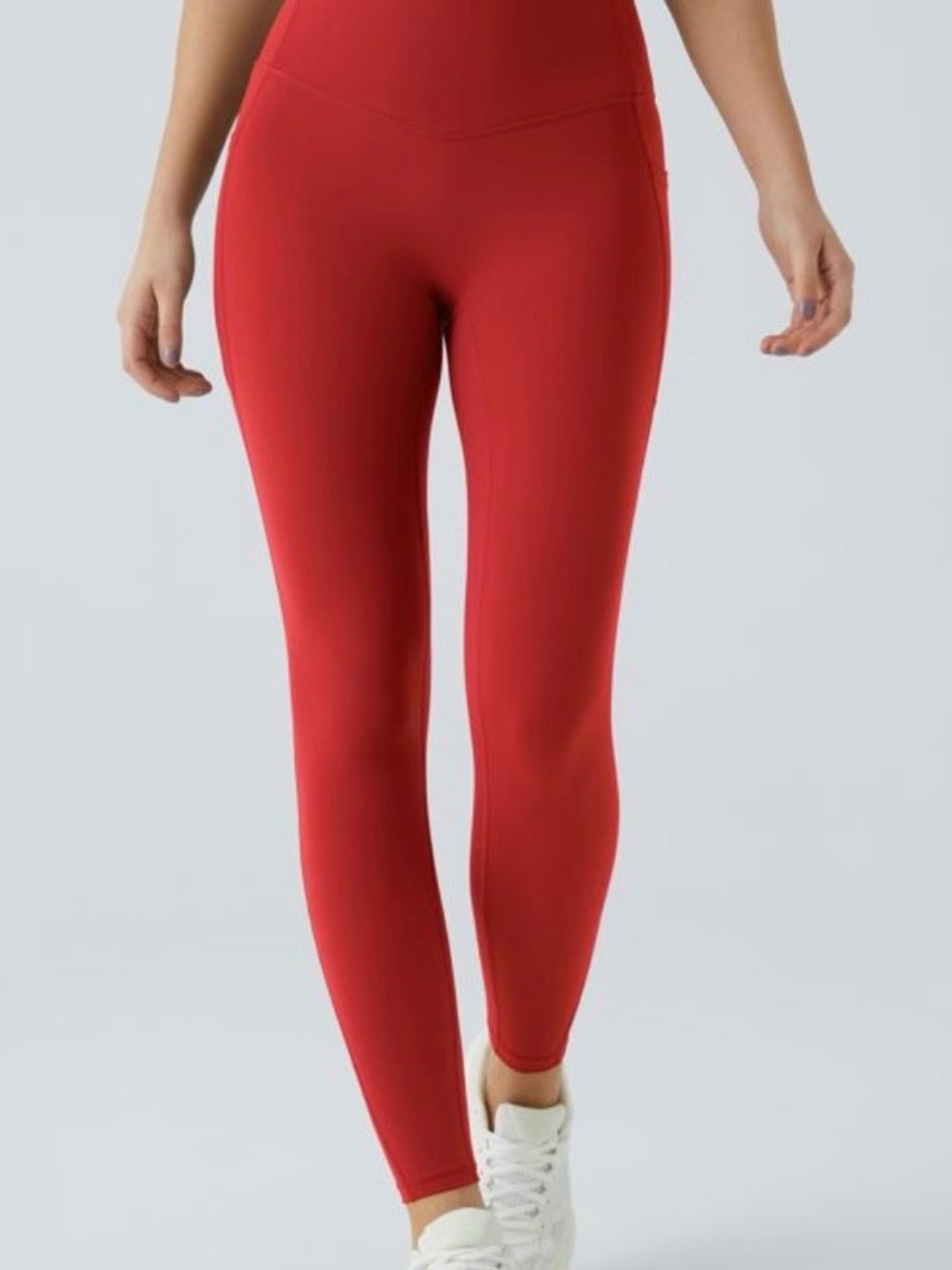 HALARA Red High-Waist Leggings